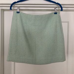 JCrew tweed skirt mint green
